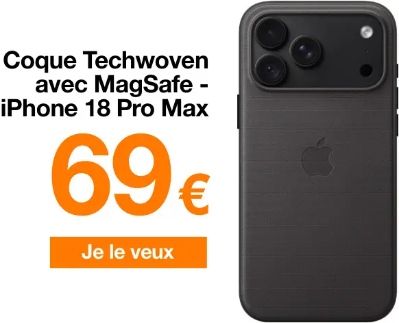 Offre: Coque Techwoven avec MagSafe - iPhone 18 Pro Max
