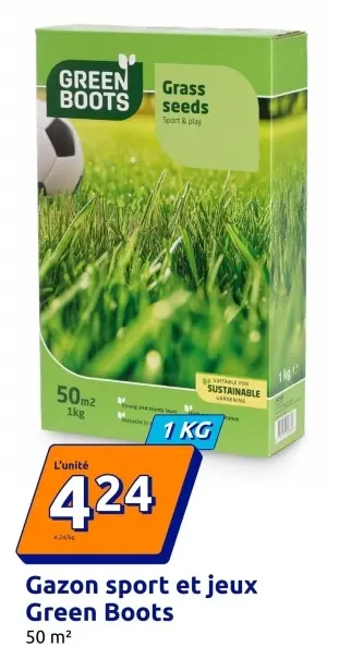 Offre: Gazon sport et jeux Green Boots