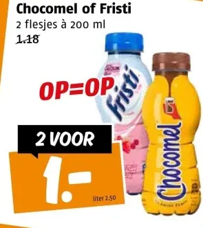 Aanbieding: Chocomel of Fristi