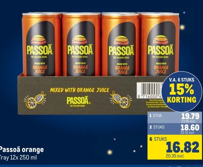 Aanbieding: Passoã orange