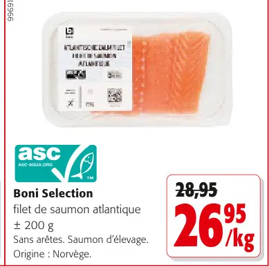 Offre: filet de saumon atlantique