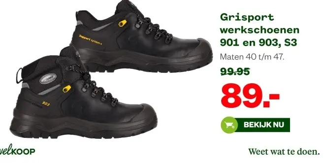 Aanbieding: werkschoenen 901 en 903, S3