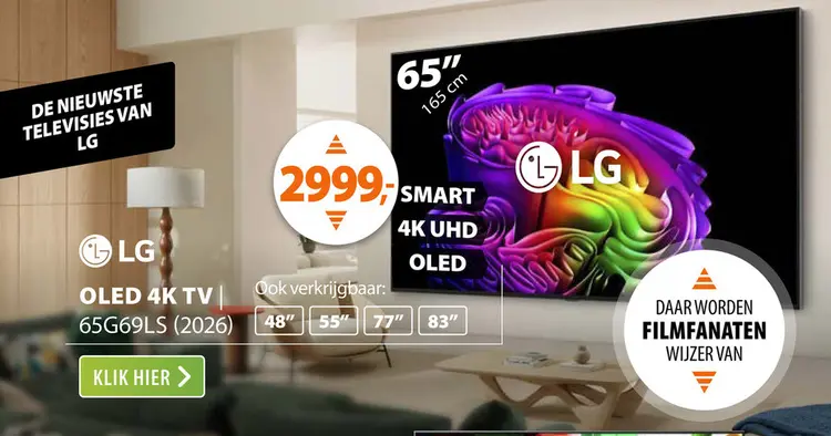 Aanbieding: LG OLED 4K 65G69LS (2026)