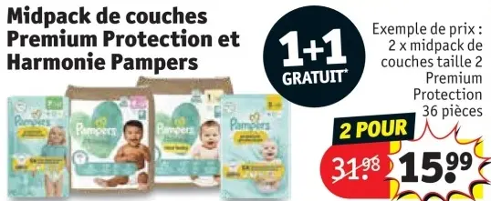 Offre: Midpack de couches Premium Protection et Harmonie