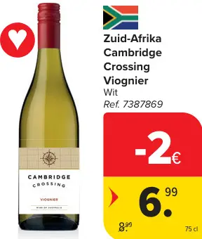 Promotie: Cambridge Crossing Viognier Wit