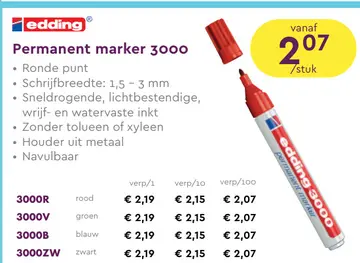 Aanbieding: Permanent marker 3000