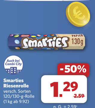 Aanbieding: Smarties Riesenrolle