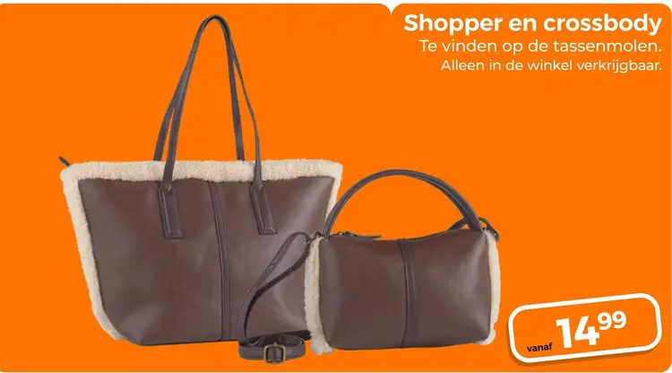 Aanbieding: Shopper en crossbody