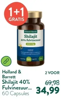 Aanbieding: Shilajit 40% Fulvinezuur...