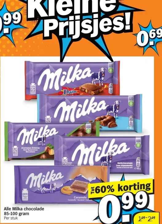 Aanbieding: Milka chocolade
