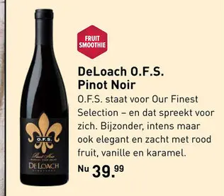 Aanbieding: DeLoach O.F.S. Pinot Noir