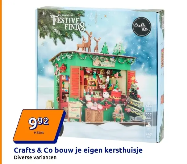Aanbieding: Crafts & Co bouw je eigen kersthuisje