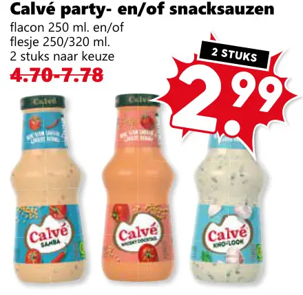 Aanbieding: Party- en/of snacksauzen