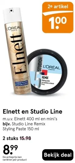 Aanbieding: Elnett en Studio Line