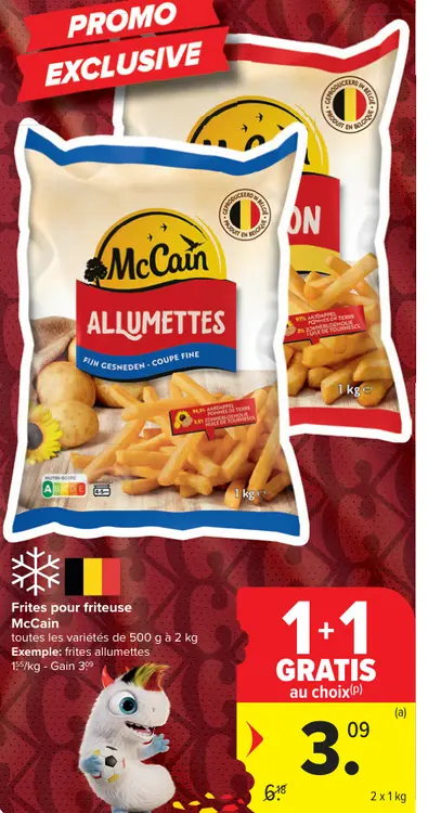 Offre: Frites pour friteuse