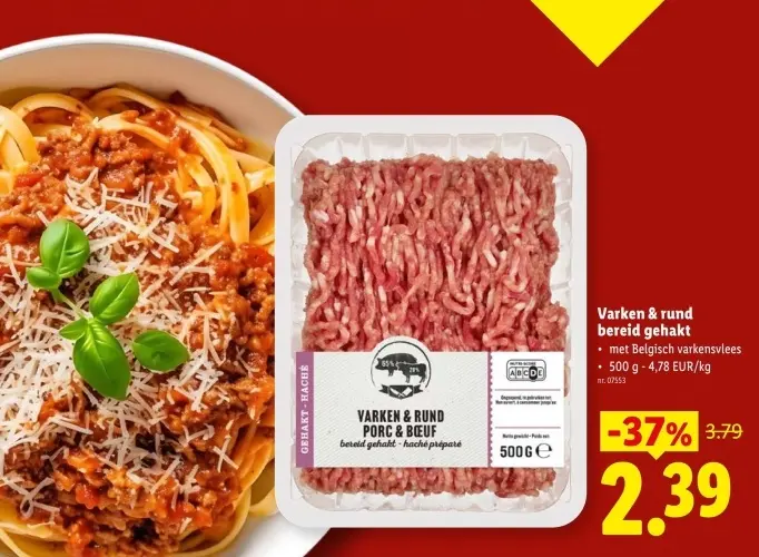 Promotie: Varken & rund bereid gehakt