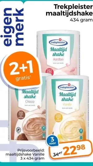 Aanbieding: Trekpleister maaltijdshake