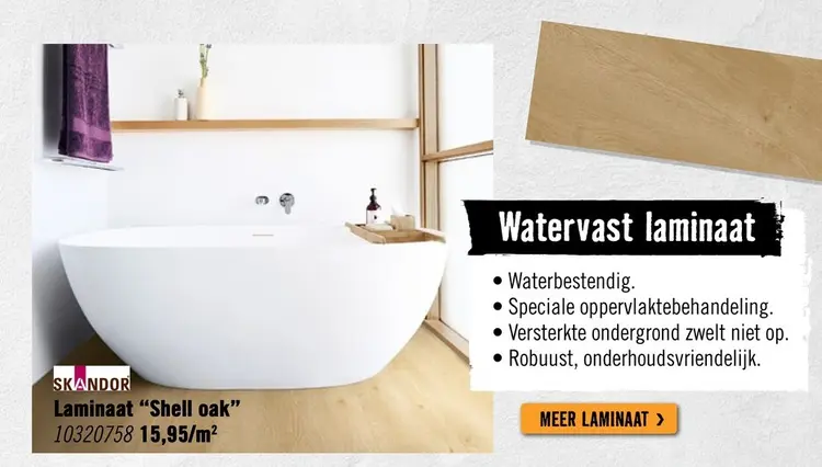 Aanbieding: SKANDOR Laminaat 8.0 Watervast shell oak