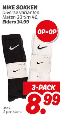 Aanbieding: Nike sokken