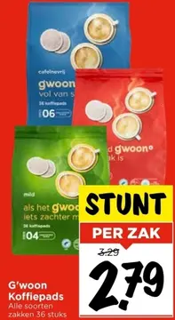 Aanbieding: G'woon Koffiepads