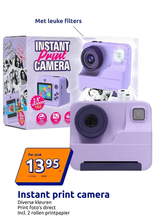 Promotie: Instant print camera