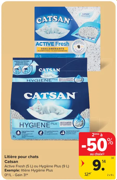 Offre: Litière pour chats