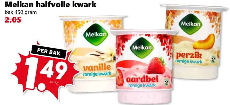 Aanbieding: Halfvolle kwark