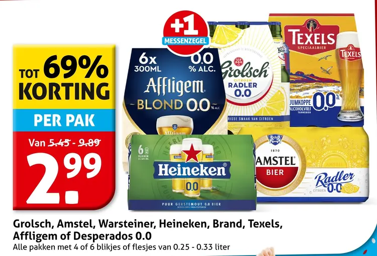 Aanbieding: Diverse bier en 0.0