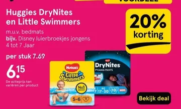 Aanbieding: Huggies DryNites en Little Swimmers