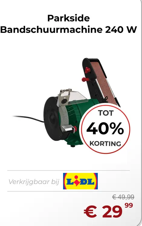 Aanbieding: Bandschuurmachine