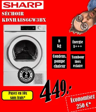 Offre: Séchoir kdnha8s6gw3bx