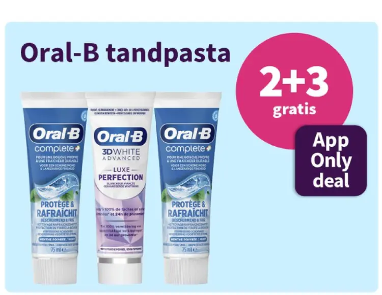 Aanbieding: Oral-B tandpasta