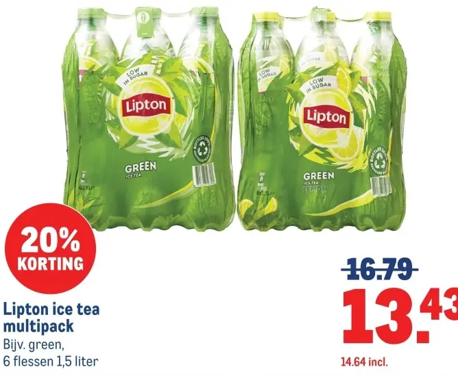 Aanbieding: Lipton ice tea multipack