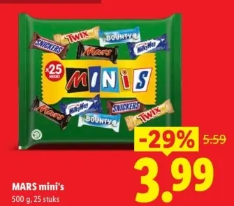 Aanbieding: MARS mini's
