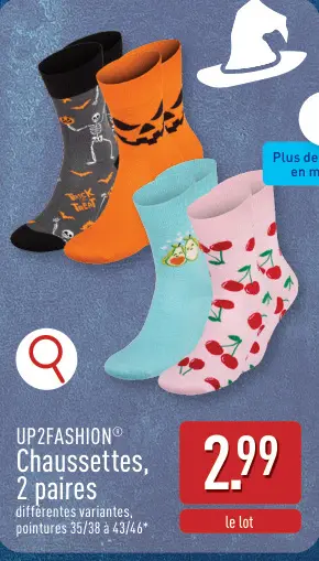 Offre: Chaussettes, 2 paires