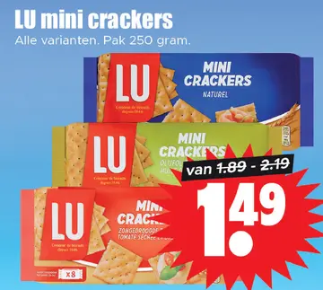 Aanbieding: LU mini crackers