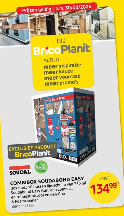 Promotie: Combibox soudabond easy