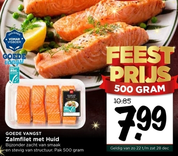 Aanbieding: Zalmfilet met Huid