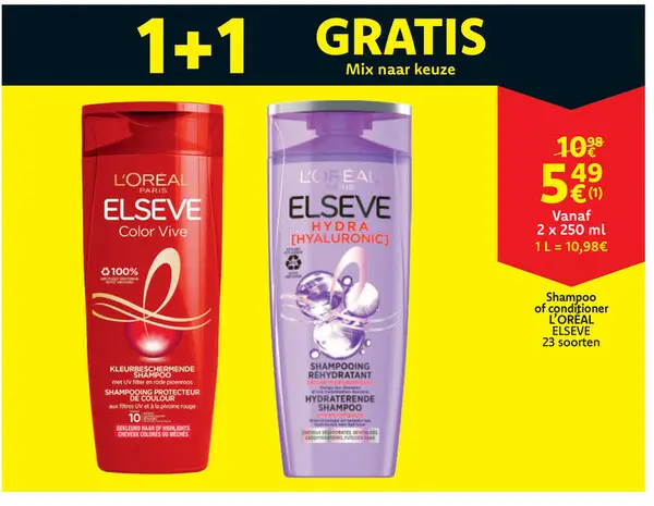 Aanbieding: Shampoo of conditioner