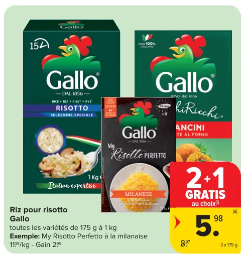 Offre: Riz pour risotto