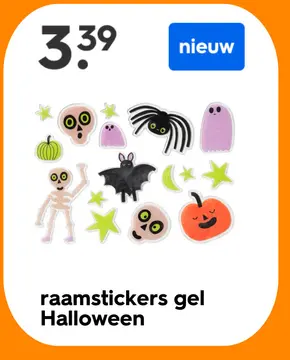 Aanbieding: raamstickers gel Halloween