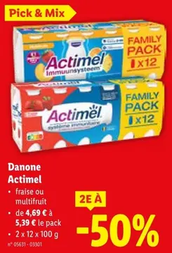 Offre: Danone Actimel
