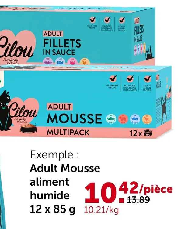 Offre: Cilou Adult Mousse aliment humide