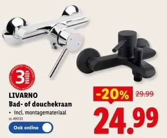 Promotie: Bad- of douchekraan