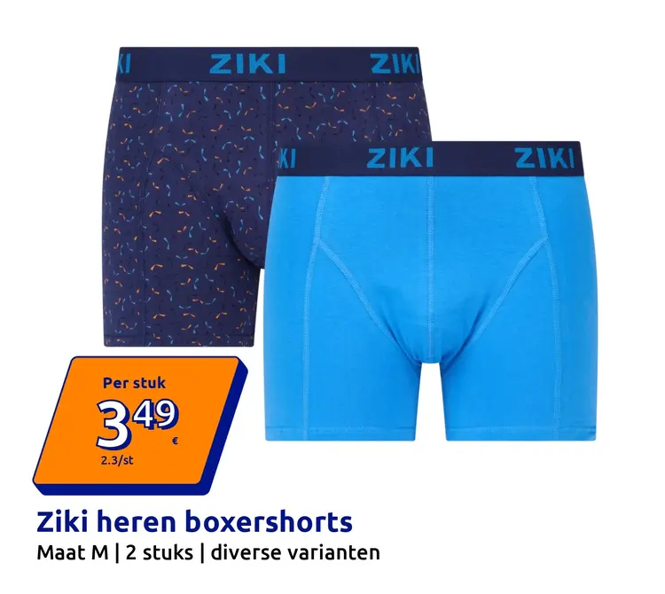 Aanbieding: Ziki heren boxershorts