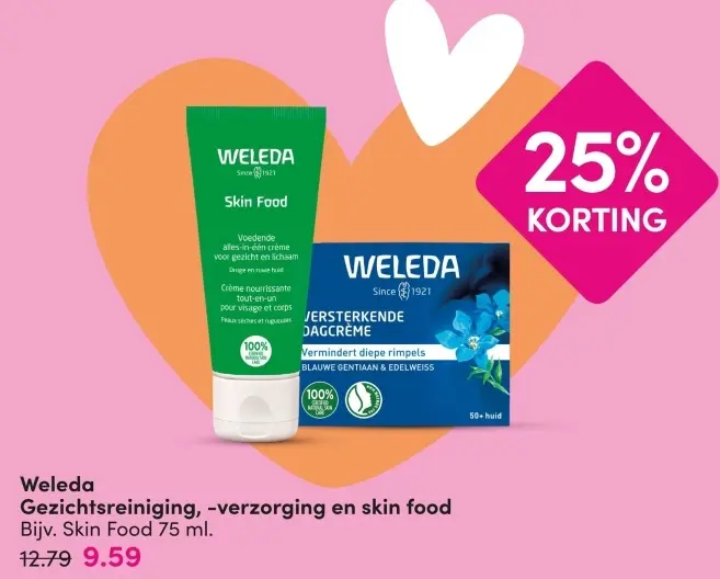 Aanbieding: Gezichtsreiniging, -verzorging en skin food
