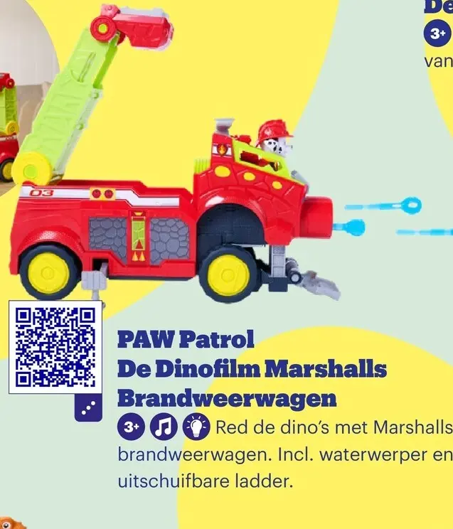 Promotie: De Dinofilm Marshalls Brandweerwagen