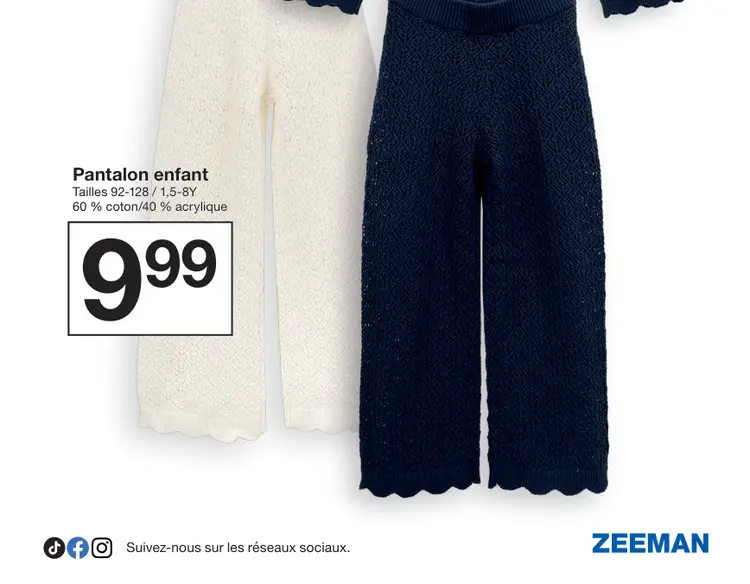 Offre: Pantalon enfant