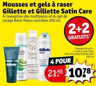 Offre: Mousses et gels à raser