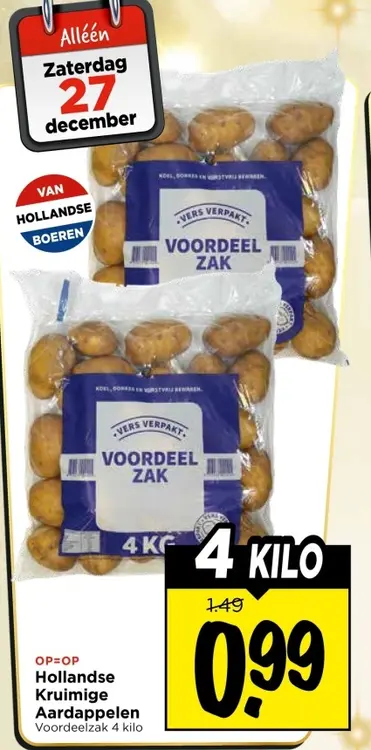 Aanbieding: Hollandse Kruimige Aardappelen
